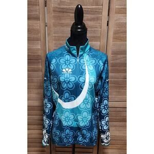 Voler Cycling Hawaiian Blue Zip Up Waterproof Size XL Long Sleeve Vented Jacket